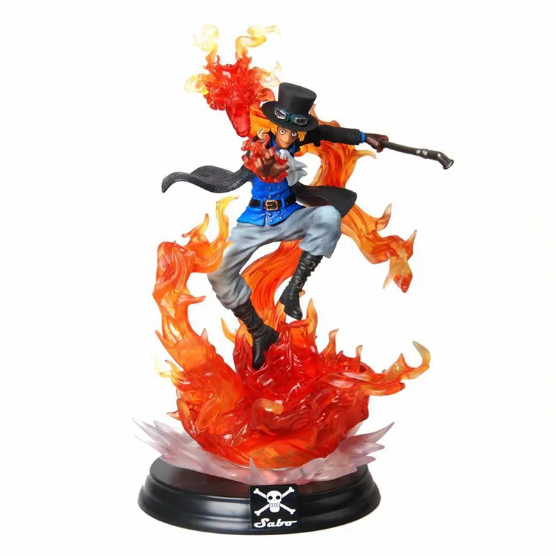 

One Piece POP Dragon Ver. Sabo Action Figure 1/6 scale painted figure Big Size Flame Ver. Sabo Statue PVC figure Toy Brinquedos