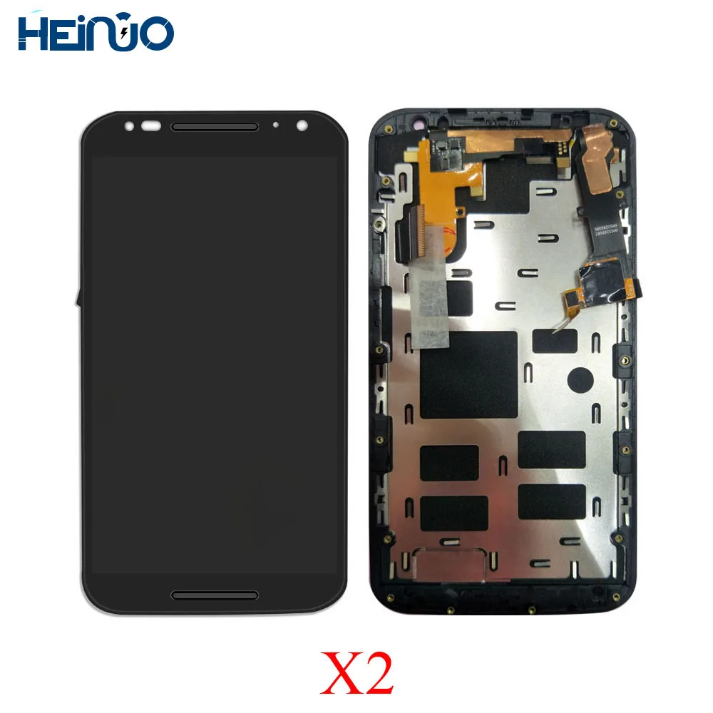 

100% tested lcd For Motorola Moto X2 7 Touch Screen Digitizer Assembly LCD X+1 Xt1092 Xt1095 Xt109 Replacement Parts+Bezel Frame