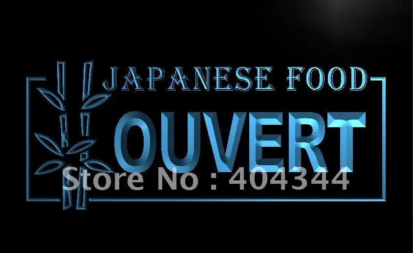 

LK166- OUVERT Japanese Food Cafe Sushi LED Neon Light Sign