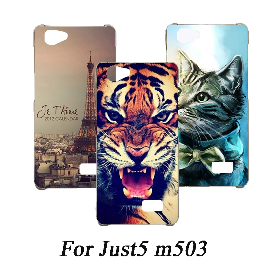 Cartoon Animal Flower TPU Case For Just5 m503 painted Phone Case For Just5 m503 Soft Silicone Back Cover Case