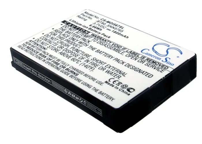 UPRADE 1800 мАч батарея BT90 SNN5759 SNN5765 SNN5826A для I576 Q9c Q9e RAZR VE20 Rival A455 ROKR Z6m Z6tv|Цифровые