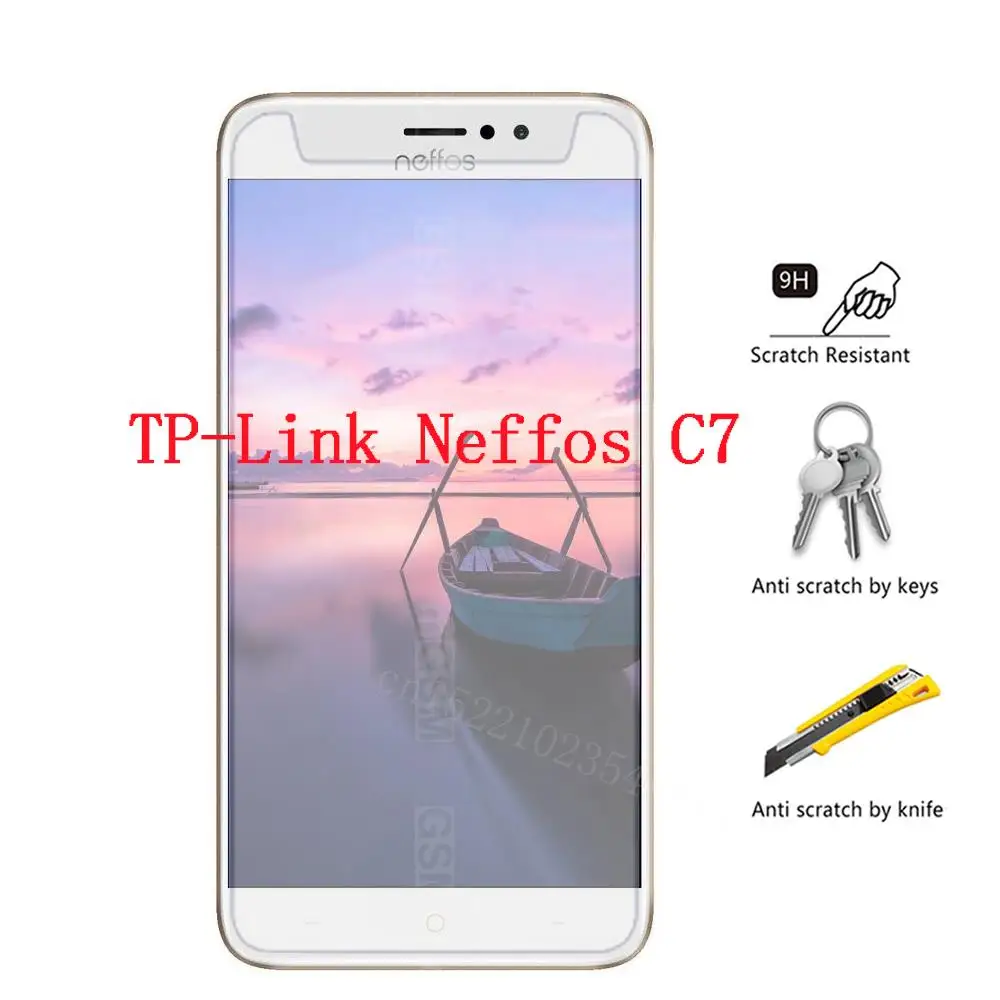 

TP-Link Neffos C7 Tempered Glass Neffos c7 Screen Protector 2.5D 9H Safety Protective Glass On TP Link C 7 TP910A TP910C