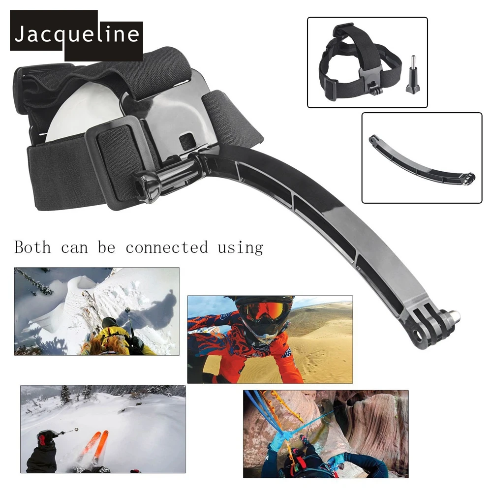 Conjunto de accesorios para go pro hero 6 5 4 3 kit selfie stick monopod para Eken h8r h9r para xiaomi yi caso de EVA - 3