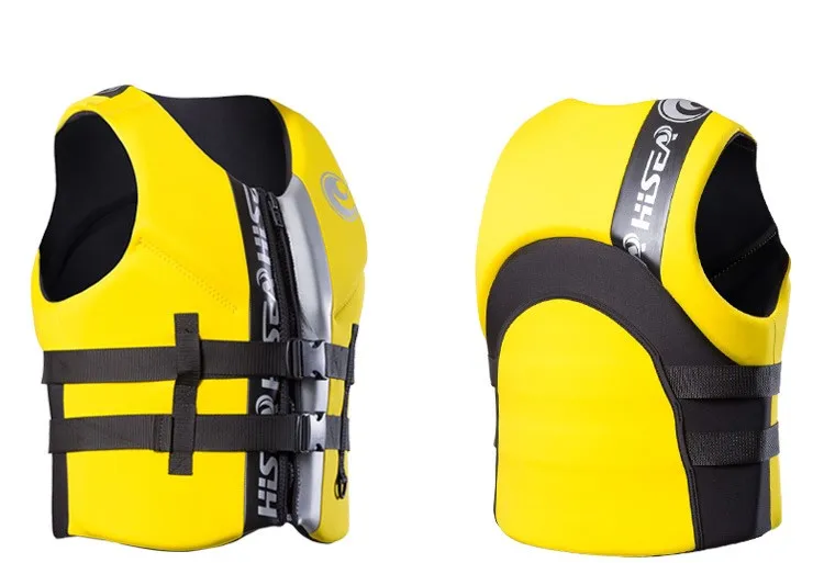 Взрослый профессиональный серфинг моторная лодка рыболовный спасательный жилет детский спасательный жилет для мужчин и женщин плавучий спасательный жилет плавающая пляжная одежда - Цвет: Светло-желтый