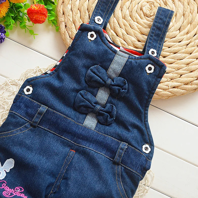 Summer Baby leisure Pants for Girls Toddler Boys bib pants children Denim Overall Trousers kids cartoon jeans