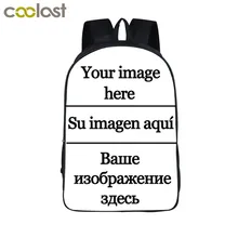 Customize the image Backpack Women Men Travel Bags Anime Children School Bags Backpack Boys Girls Book Bag kids Gift Backpacks
