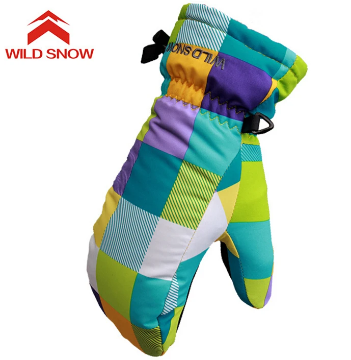 Children Ski Mittens Boys Girls Snowboard Mittens Winter Female Outdoor