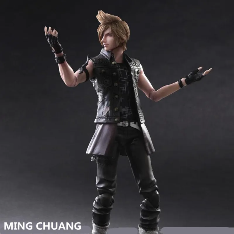 

Final Fantasy XV PLAY ARTS Prompto Argentum Noctis Lucis Caelum PVC Action Figure Collectible Model Toy with boxed 25 cm Q47
