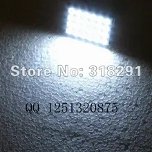 12 В 100 шт./лот светодиодная панельная лампа 24 SMD 5050 интерьер комнаты купол дверь автомобиля лампочки с 2 Defferent адаптер