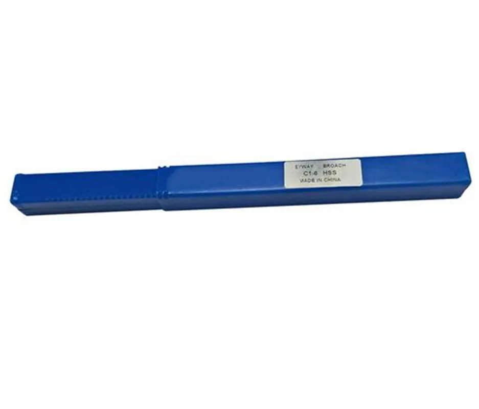 

HSS 6mm C1 Push-Type Keyway Broach Metric Size HSS Keyway Cutting Tool for CNC Router Metalworking