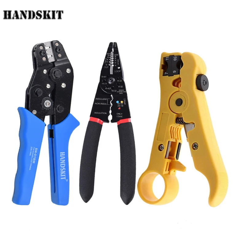 

Handskit Cable Wire Stripper Cutter Crimper DuPont PH2.0 Crimping Tool Plug Spring Automatic Multifunctional Hand Tools