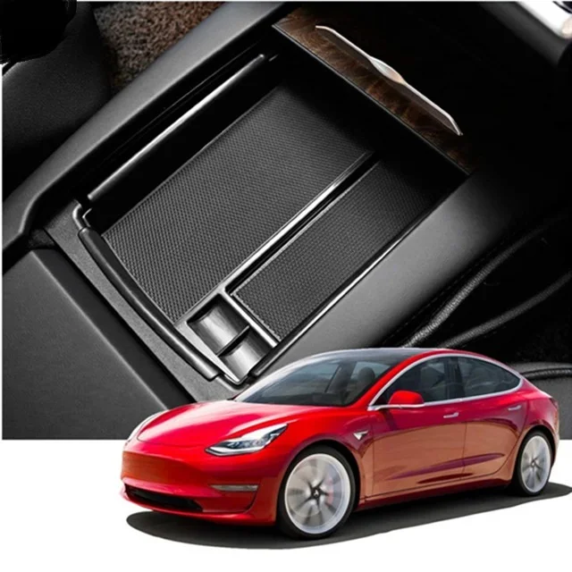 

Center Console Organizer Storage Box Armrest Holder Container Car Accessory for Tesla Model 3 car accessories