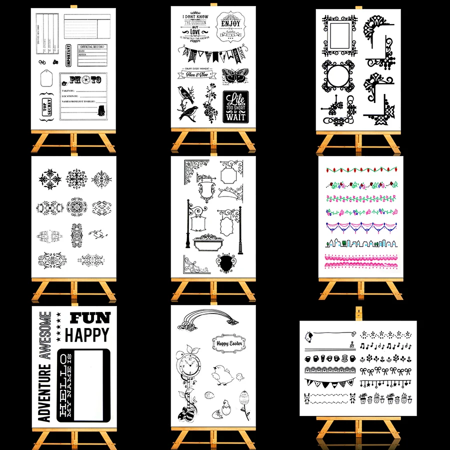 

Roses Happiness Transparent Clear Stamp For DIY Scrapbooking Decorative card making craft