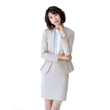 Осенний женский деловой костюм для офиса, карьера бизнес, 2 предмета, блейзер+ юбка, 2 предмета, костюм для работы, униформа