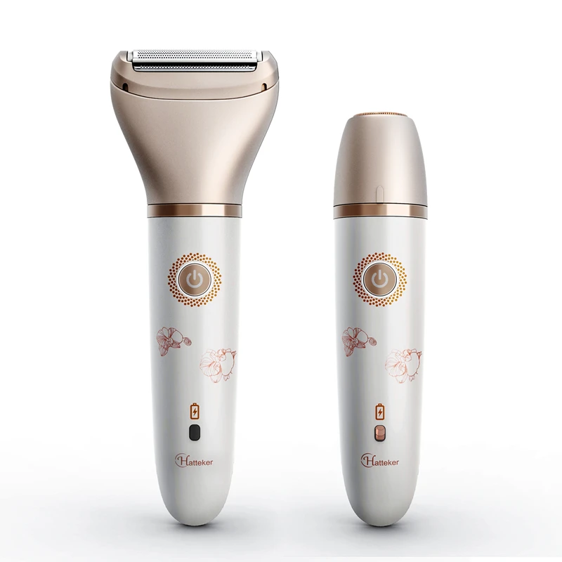 

HATTEKER Electric Women Epilator Painless Hair Remover Waterproof USB Charging Epilator Legs Face Lips Bikini Women Depilation