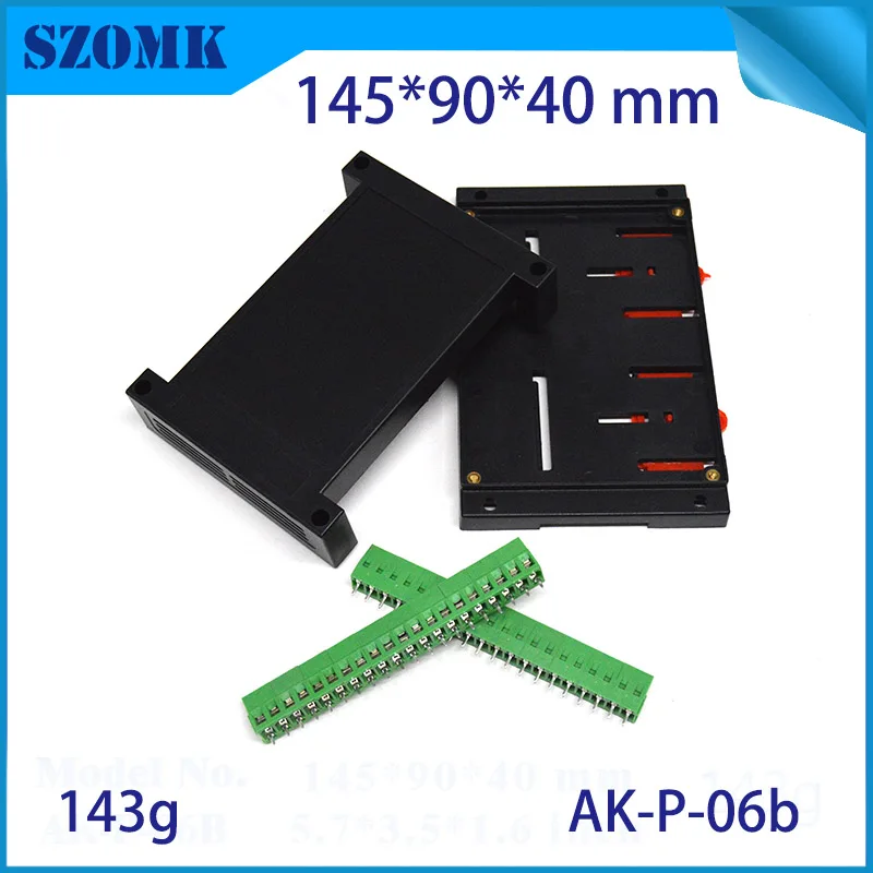 plastic din rail enclosure box junction housing abs control enclosure szomk din boxes power supply distribution project case   (11)