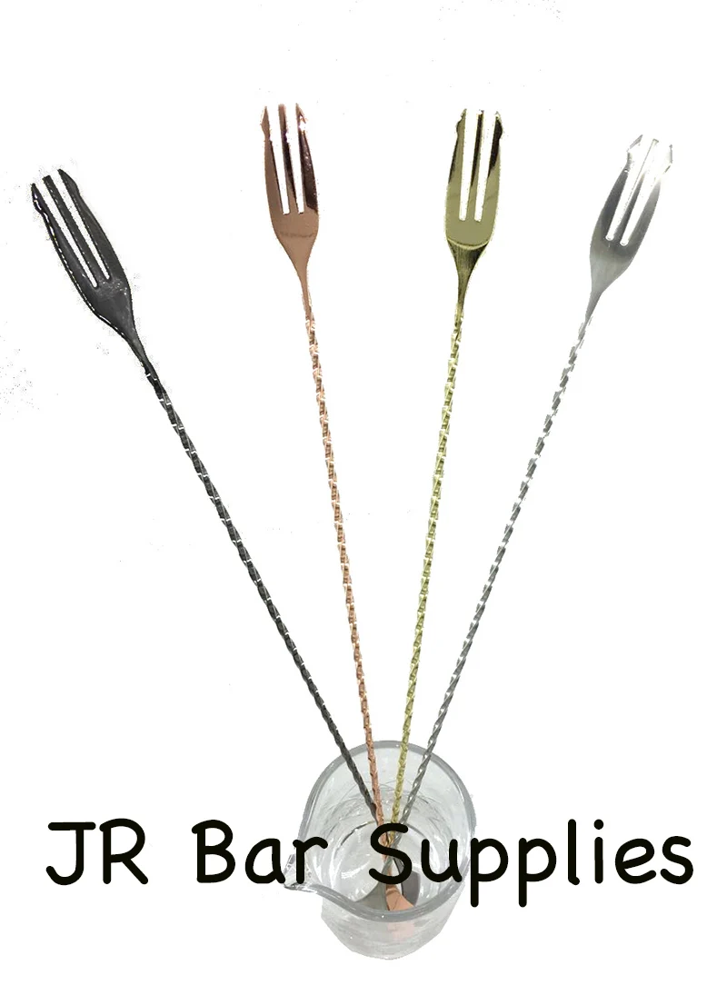 Ложка барная витая из нержавеющей стали 44 см (17 3 дюйма) 1 шт.|cocktail mixing spoon|bar spoonmixing