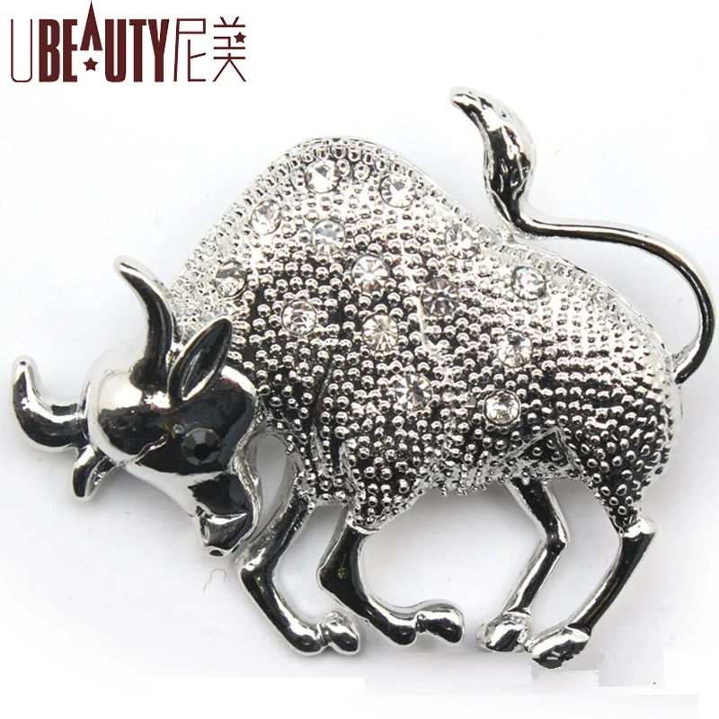 

Fashion Bull Brooch For Men Fathers Day Broches Collar Accessoris Hijab Pins For Esmalte De Unhas Relogio Vaz