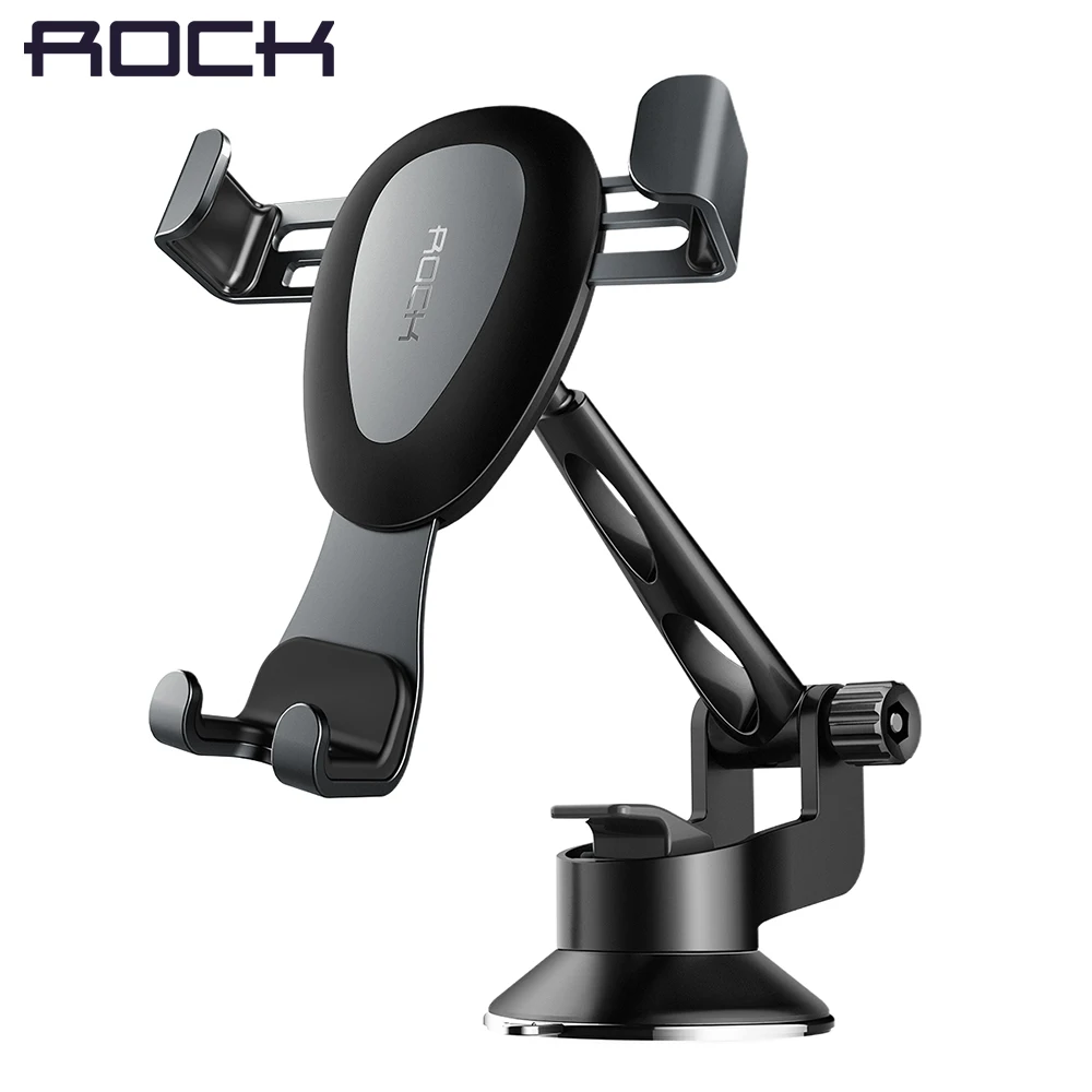 High Quality Gravity Metal Car Phone Holder, Linkage Aluminum Alloy Adjustable Mobile Phone