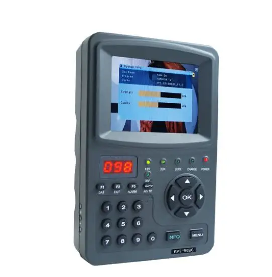Good digital Satellite finder signal meter 3.5inch KPT-968G TFT DVB-S2 Handheld ABS-S CBS-S MPEFG-4 HD Signal sat Cheap | Электроника