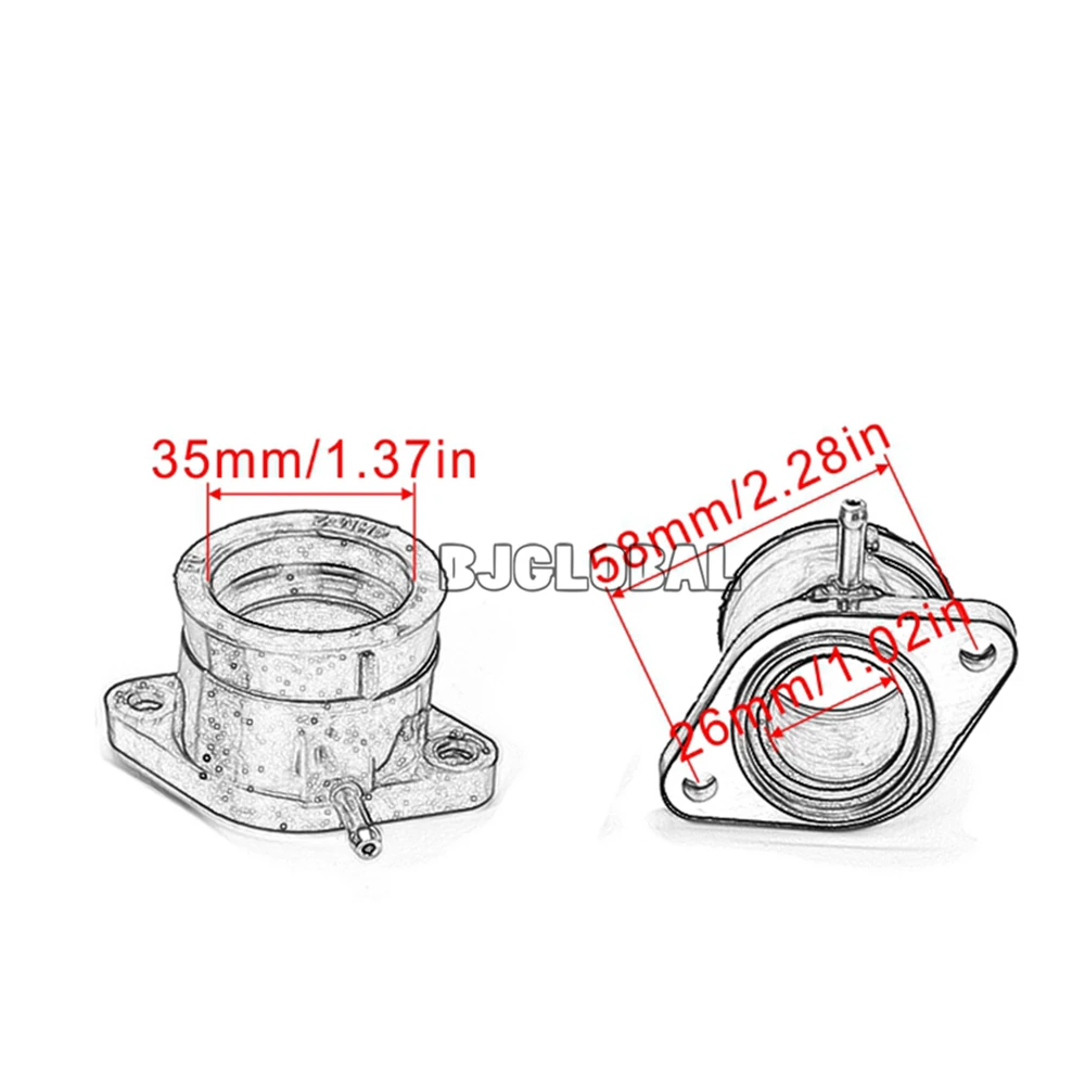 Мотоцикл; питбайк карбюратор резиновый переходник на входе воздухозаборника для Yamaha XJR400 XJR 400 4HM-13586-00 4HM-13596-00 1993-1999