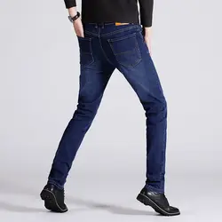 Jantour сезон: весна-лето средний вес для мужчин повседневное байкер джинсы из денима, тянущиеся джинсовые штаны Solid Slim Fit джинсы для женщин
