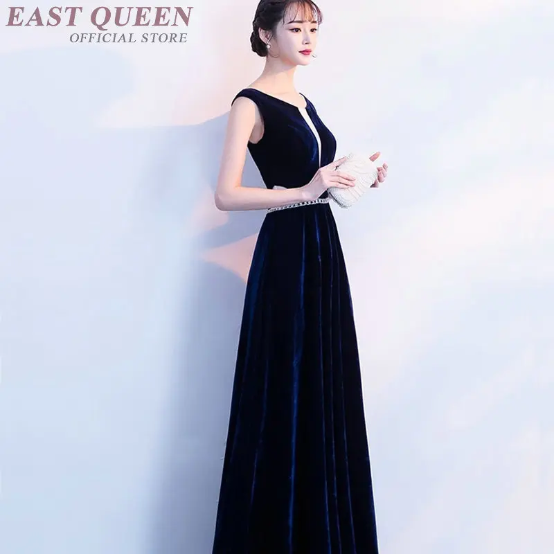 Женские платья для особых случаев Vestido велюровое платье длиной до пола без