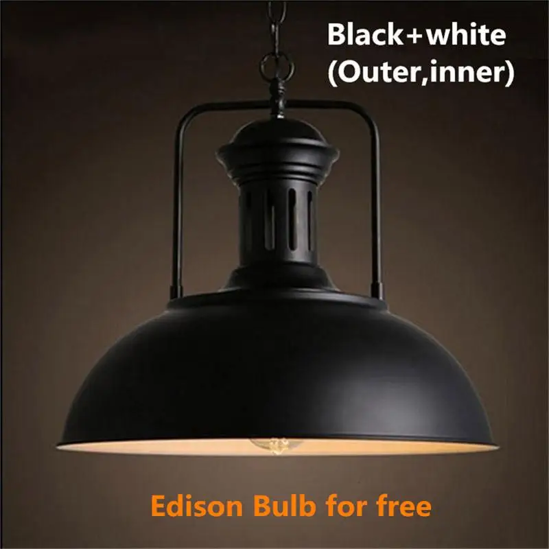 Retro Loft Industrial Indoor Lighting Vintage Pendant Lights E27 Edison