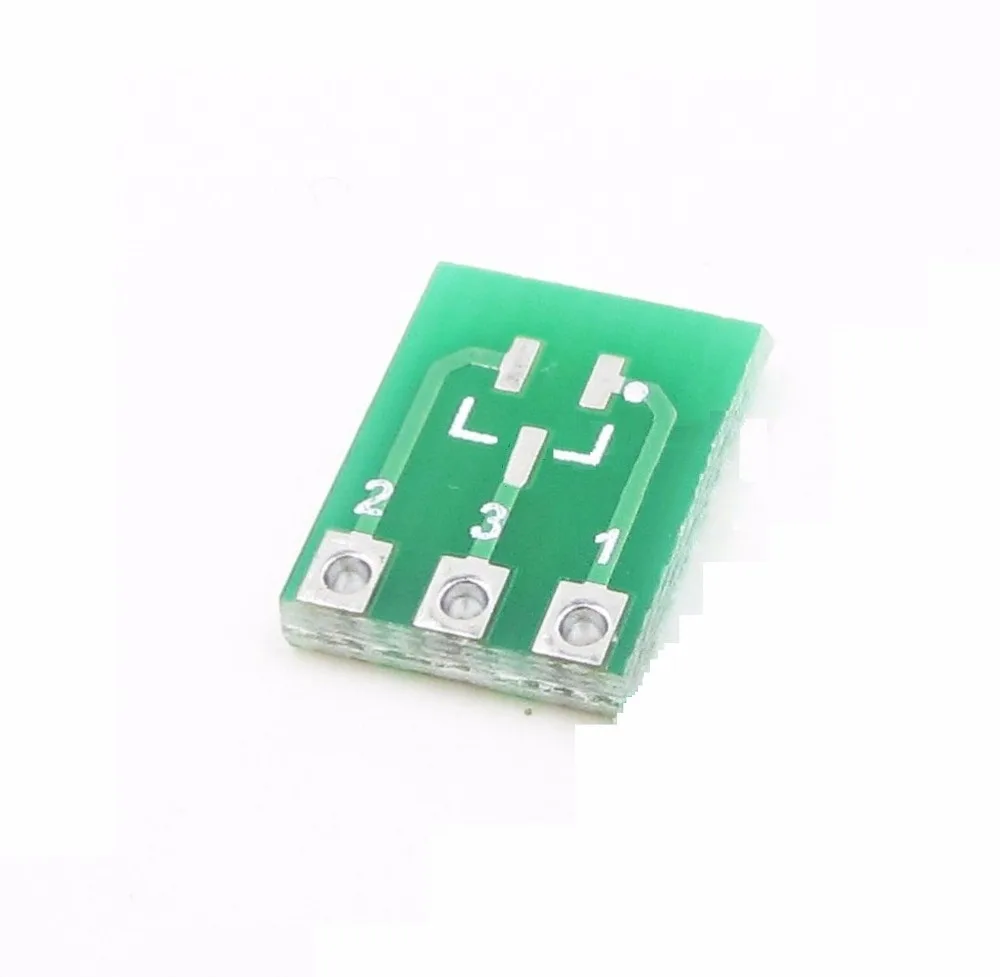 

10pcs New Double-Side SMD SOT23-3 to DIP SIP3 Adapter PCB Board DIY Converter