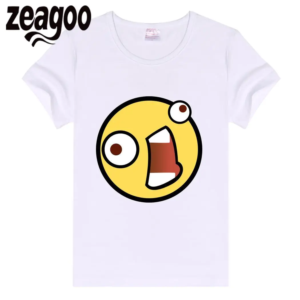 Zeagoo Cartoon25 Повседневное одноцветное Plain Crew Neck Slim Fit мягкий короткий рукав Футболка белая Для женщин