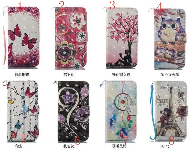 30 шт./лот мультфильм шаблон Стенд кожа ПУ+ ТПУ чехол для Samsung Galaxy Note 8 J330 J5 j530 j730 ЕС Версия