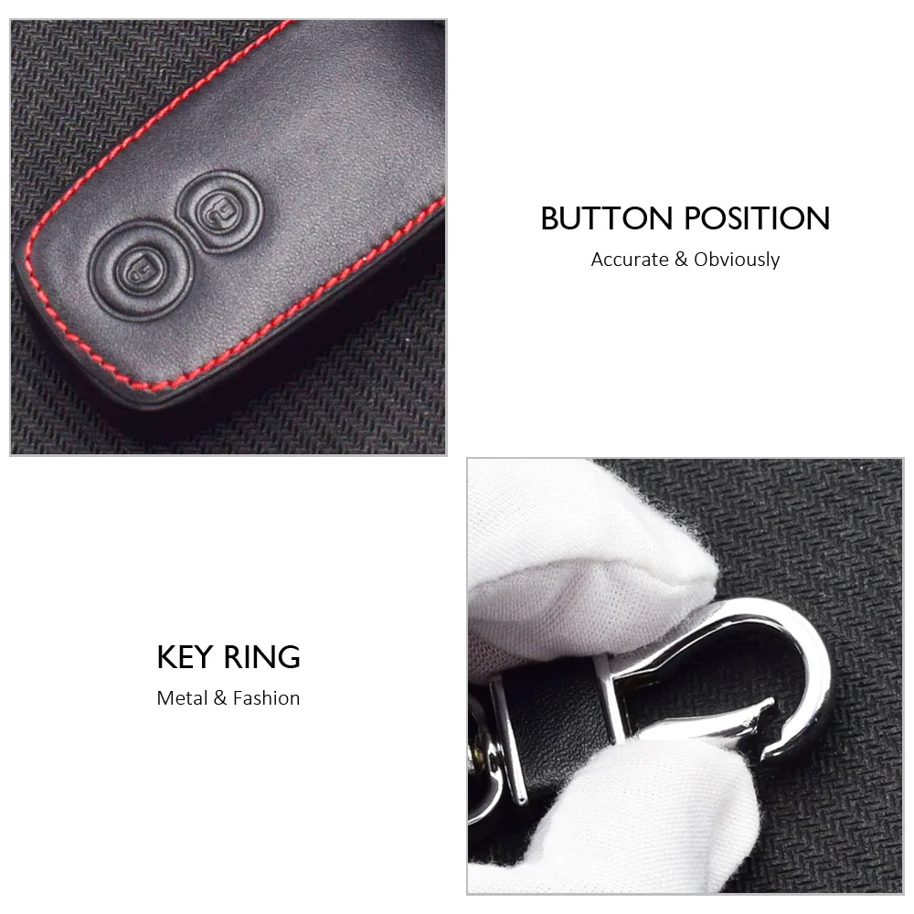 Кожаный чехол брелок ATOBABI с 2 кнопками для Suzuki SX4 Grand Vitara Swift Smart Remote Fob Shell|2 button|key case