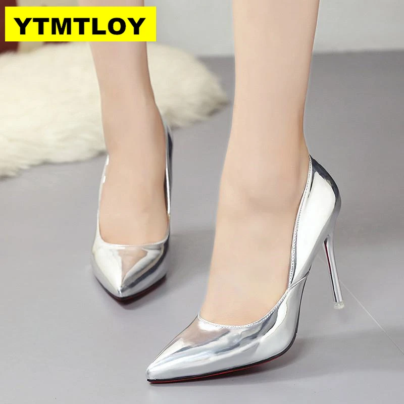 Women Pumps, High Heels Shoes 10cm Black Stiletto Pointed Toe Woman Shoes Sexy Party Shoes Nude Heels for Women