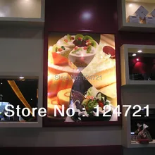 Рекламные светодиодное прямоугольное супер тонкий лайтбокс, алюминиевые настенные защелкивающаяся фоторамка a3 innvention