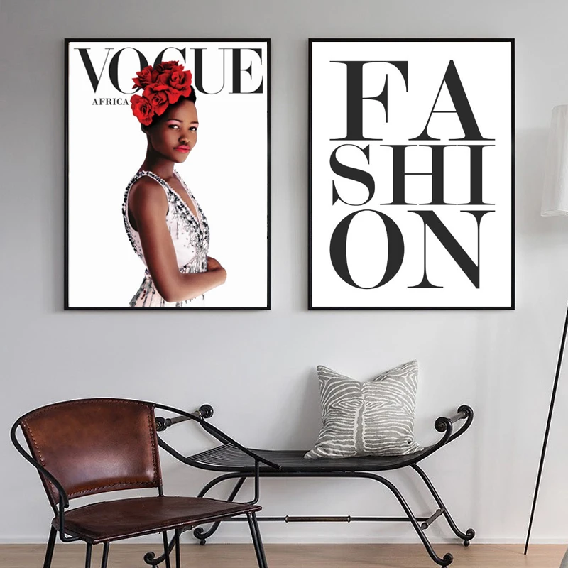 

Modern Fashion Prints Vogue Luxury Wall Art Posters Figure Canvas Paintings Pictures POP for Living Room Home Decorative