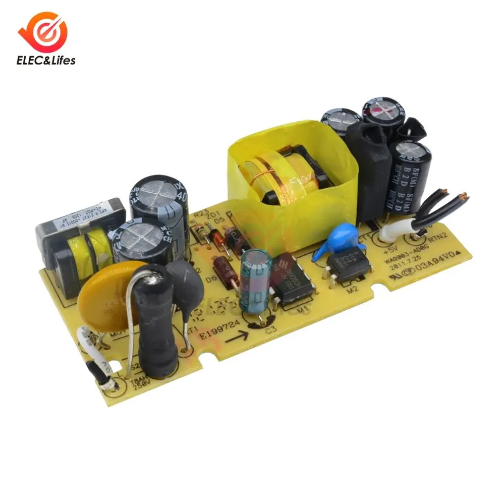 AC DC 100V 240V to 5V 2A mA Импульсный блок питания защита от перенапряжения перегрузки по
