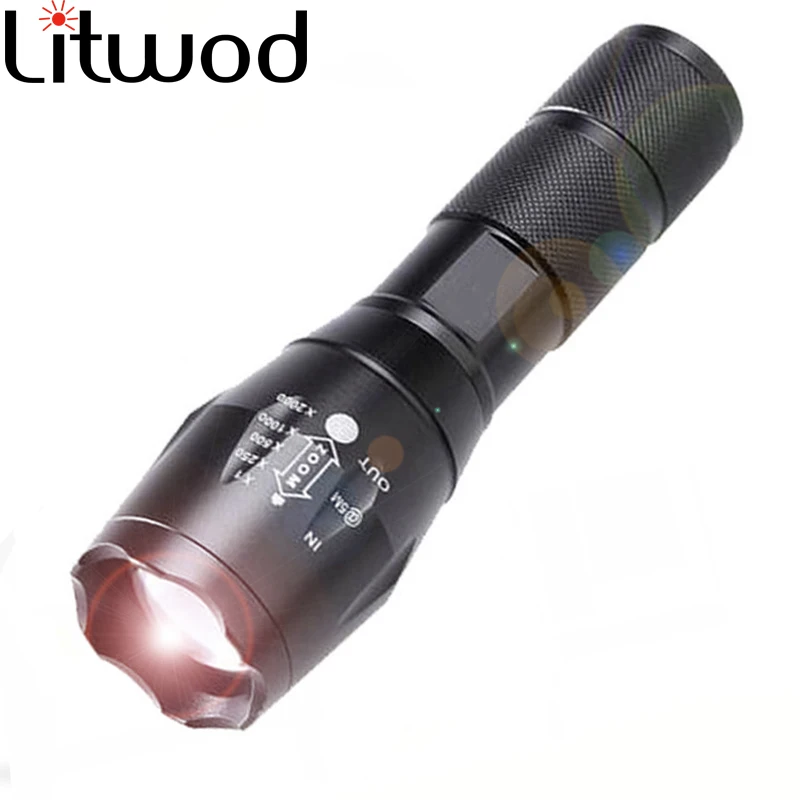  Litwod Z20 led flashlight XML Q5 daylight lamp Yellow warm light bicycle torch waterproof zoom led  - 32963914296