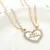 Hot 2 pcs unisex mulheres homens melhor amigo cora o prata ouro 2 conjunto colar de.jpg 50x50