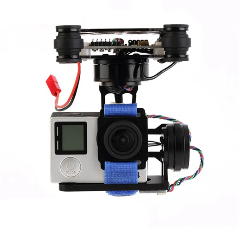 

High Quality FPV 3-axis CNC Metal Brushless Gimbal With Motor Controller For DJI Phantom-goPro 3 4 180g for RC Drone FPV Racing