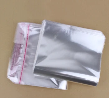 

1000pcs/lot card bags 4*15cm Self Adhesive Seal OPP bag-Clear paper/book packing pouch, transparent folder sack