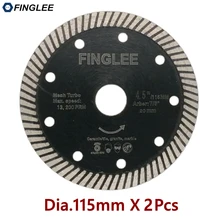 2pcs 115mm Diamond Hot Pressed Superthin Diamond Turbo Blade Hard Material Ceramic/Tile Granite Cutting Disc Diamond blade 5pcs diameter 4 5 hot pressed sintered mesh turbo diamond saw blade dry or wet cutting disc 115mm diamond wheel hard material