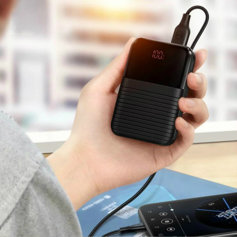 10000 мАч Мини Внешний аккумулятор зарядное устройство портативное LED двойной USB