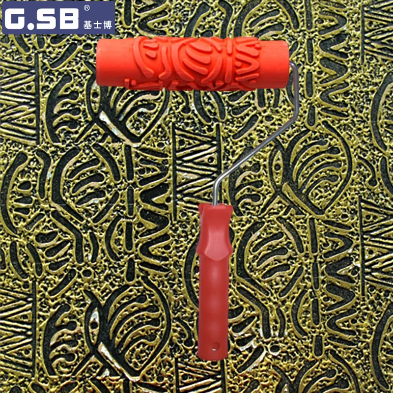 

Rubber roller 7" inch Roller Wallpaper Roller GSB Tool Sets Paint tool Paint Rollers 3d rubber Liquid Wallpaper NO.151