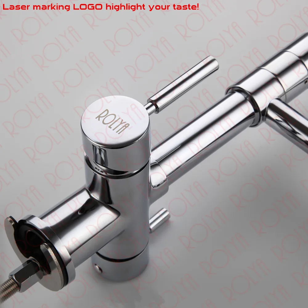 Rolya 3 way kitchen faucet with spring hose 4