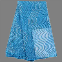 Großhandel preis Französisch tüll stoff mit bead Afrikanischen bekleidung mesh tuch für abendkleid MN129 (5 yards/lot)