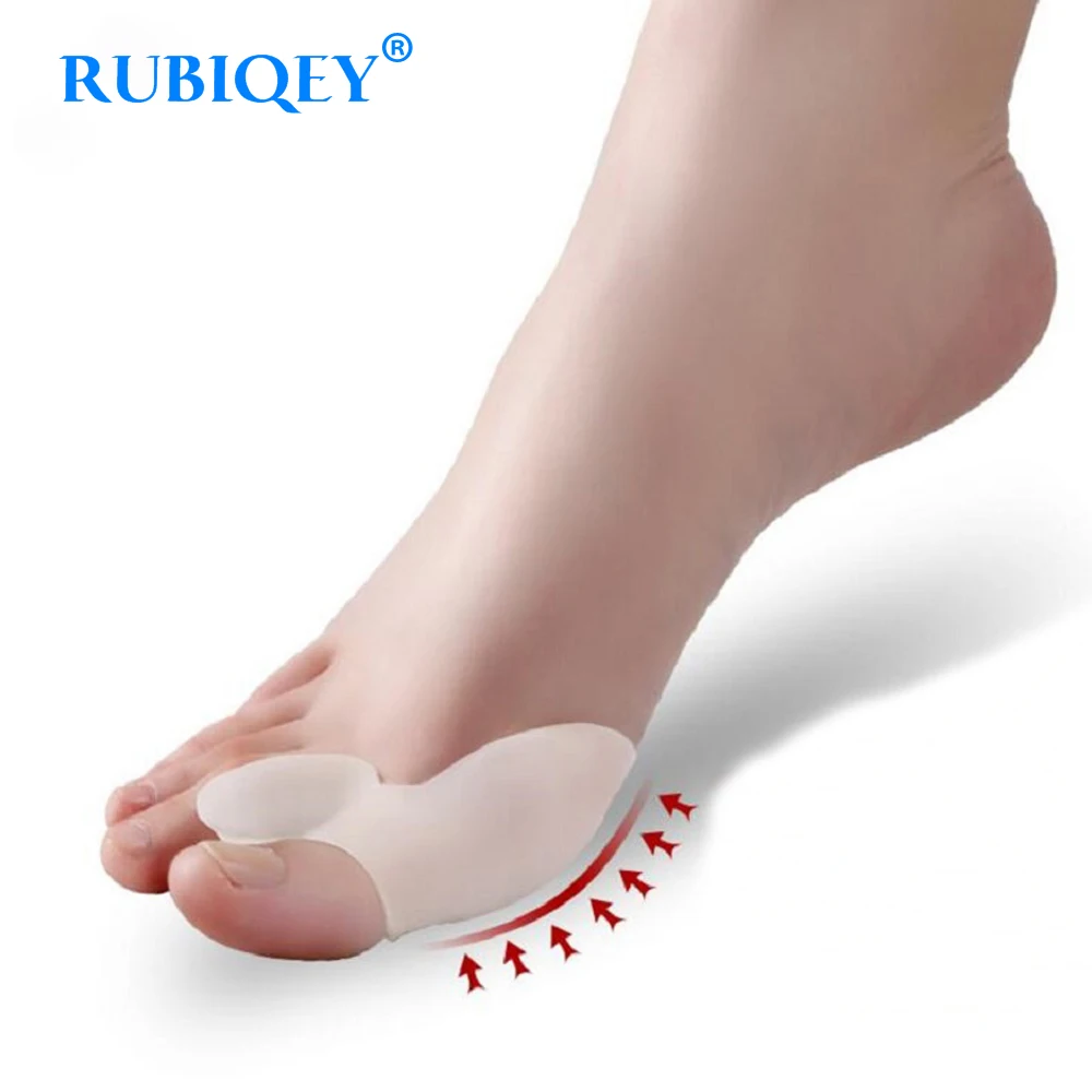 

2pcs/lot special hallux valgus bicyclic thumb orthopedic braces to correct daily silicone toe big bone foot care RUBIQEY