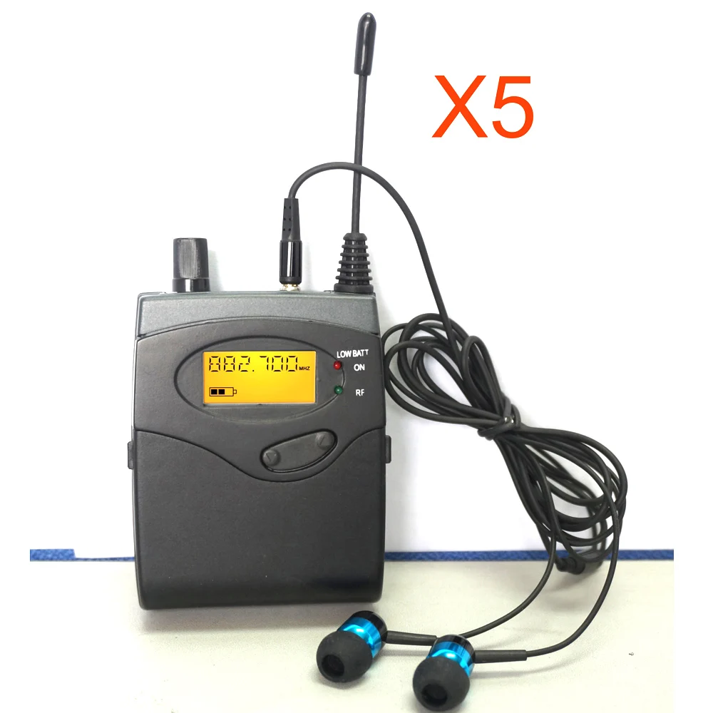 Leicozic 5 приемников 1 передатчик в ухо монитор Беспроводной в ухо монитор система беспроводной в ухо монитор SR2050 двойной монитор