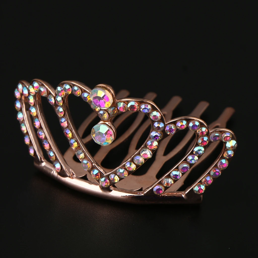 Mini Rhinestone Tiara Flower Girl Wedding Birthday Princess Crown 