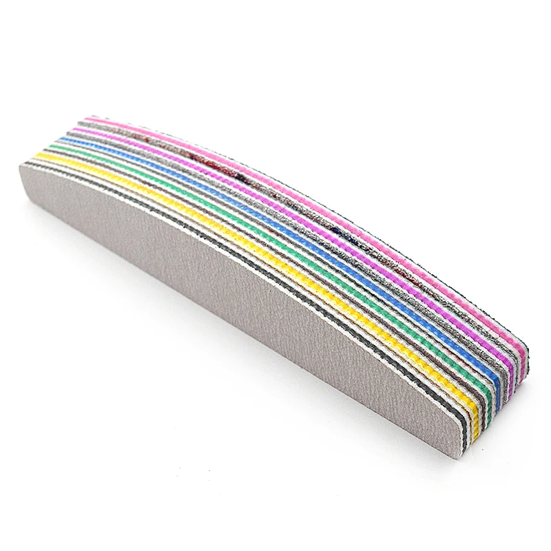 10 шт пилок для ногтей цветной напечатанный Шлифовальный Двухсторонний маникюрный набор для шлифовки файлов буферный блок пластиковые очаровательные инструменты для ногтей