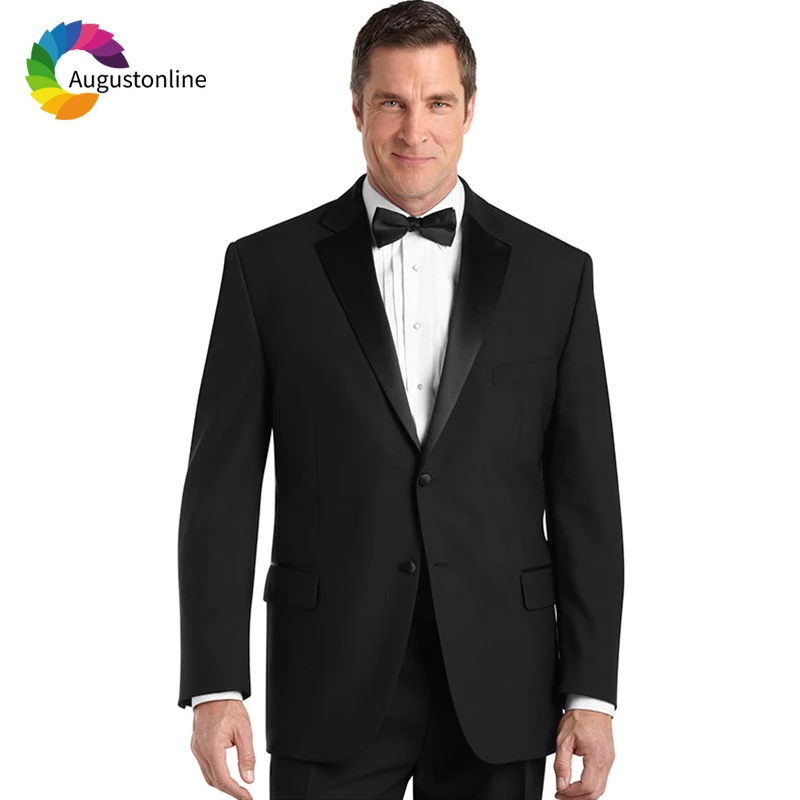 Men Suits For Wedding Black Bridegroom Groom Formal Custom Slim Fit Prom Tailored Tuxedo Best Man Blazer Costume Homme 2 Pieces men suits for wedding suit white bridegroom groom custom slim fit formal blazer prom tuxedos tailored costumes best man 3 pieces